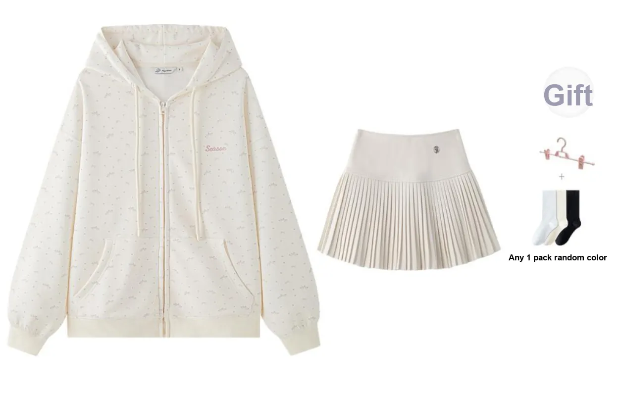 Tokyo Season Sweatshirt Set Women's Gift Box Set White