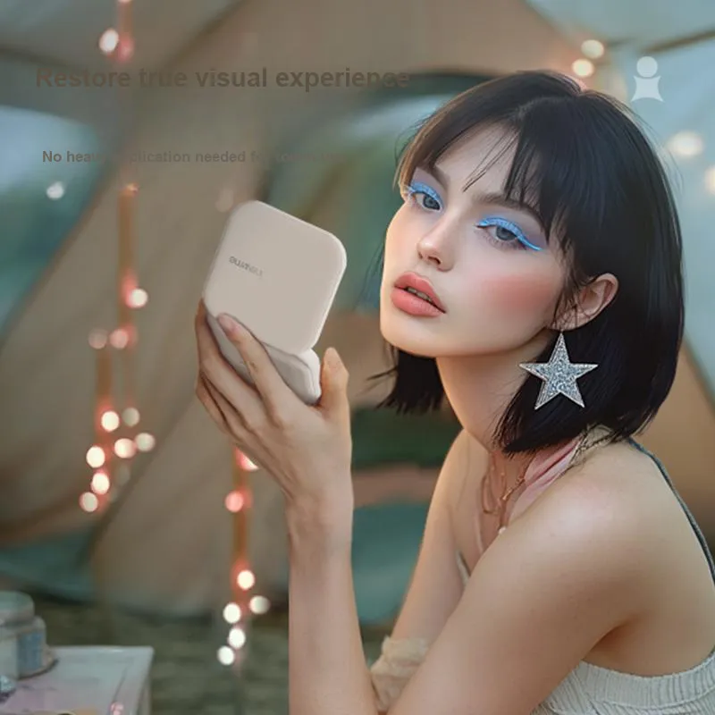 AININGMEI Pocket Multicolor Shell On The Go Make Up Mirrors-5