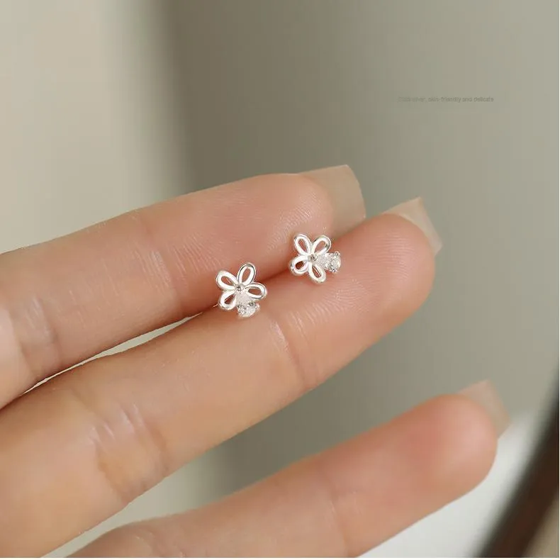 MONI JEWELLERY S999 Silver Stud Earrings Women's-5
