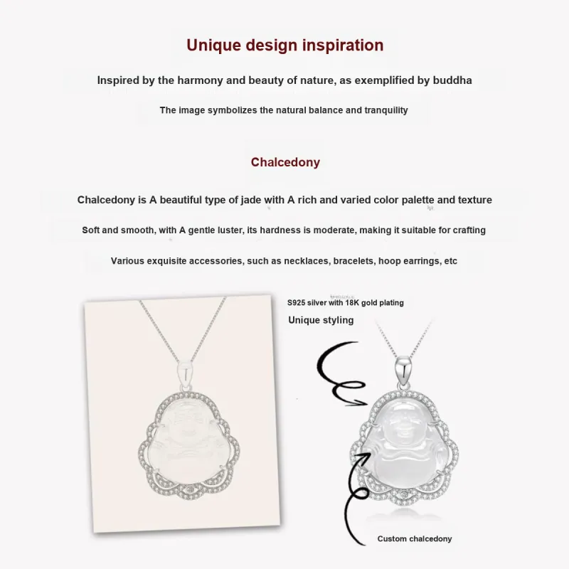 MITHAOL KUSC Chalcedony Necklaces Women's-3