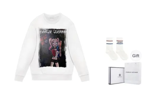 Charlie Luciano Sweatshirt Unisex White