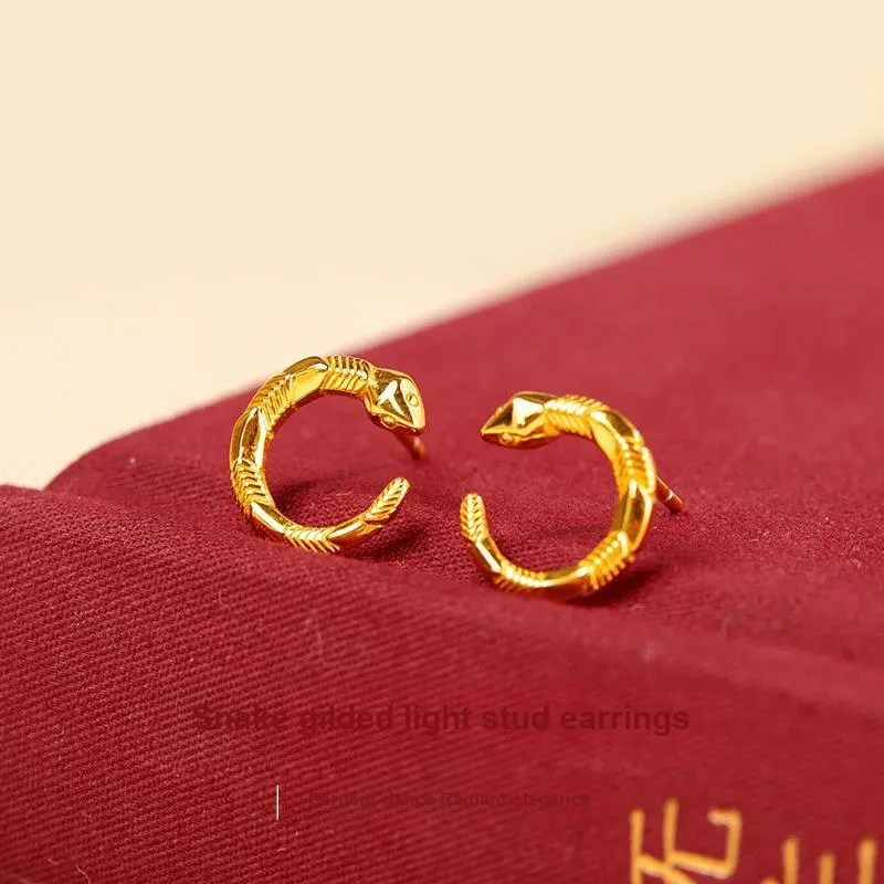 Lang Wind S925 Silver Stud Earrings Women's-1