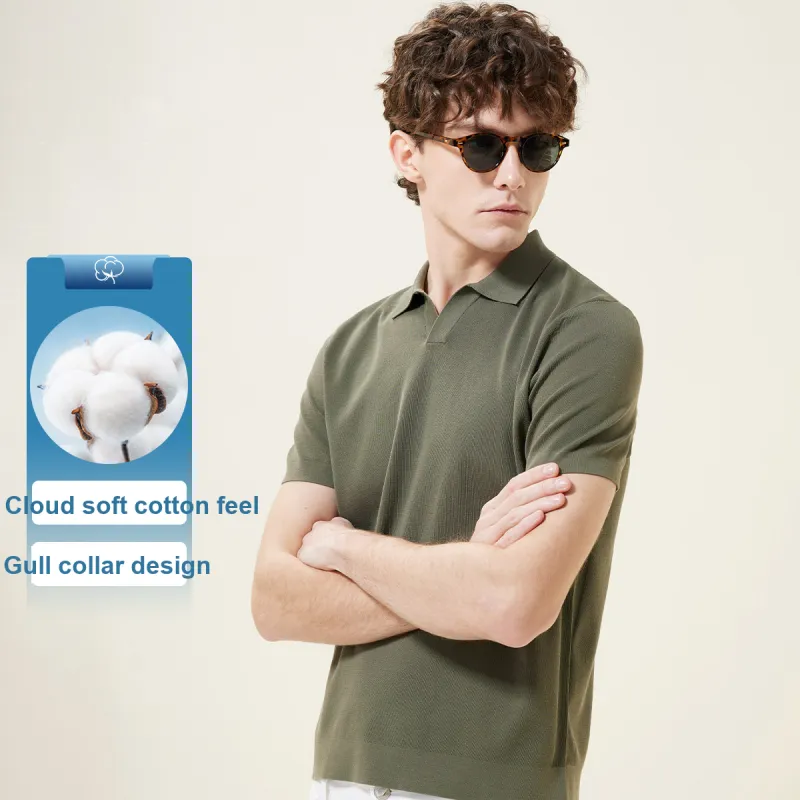 Red bean Polo Shirts Men-4