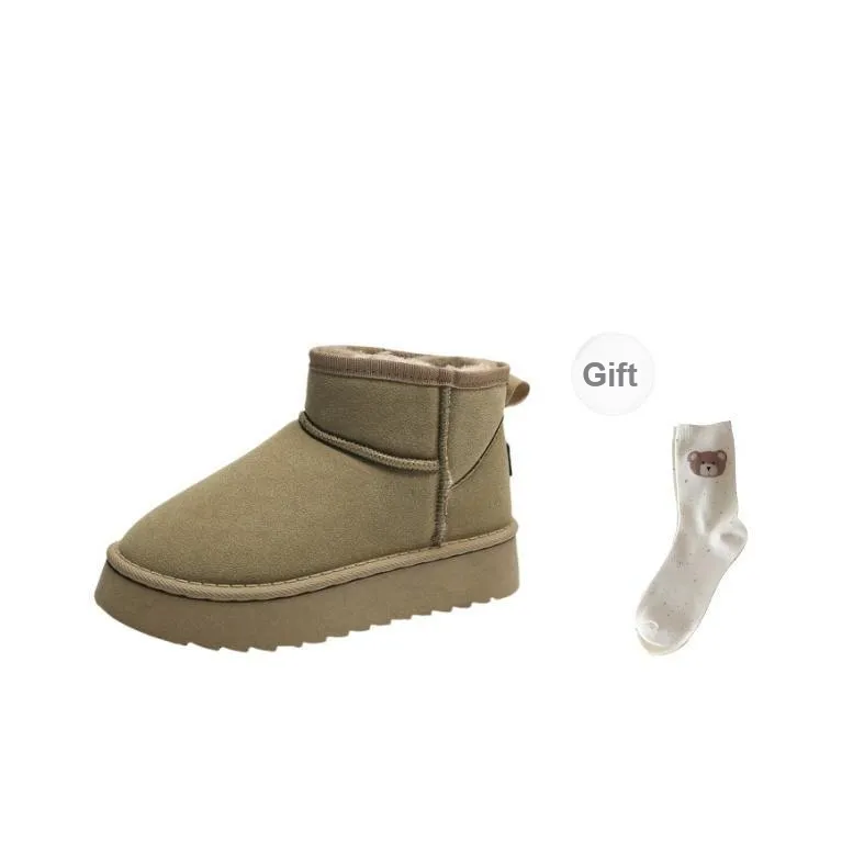BINGO DUCK Water-Resistant Warm Slip-Resistant Snow Boots Women's