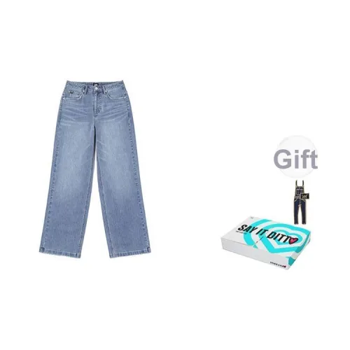 Lee совместный бренд SS25 Джинсы Женские Средний Светло-Синий