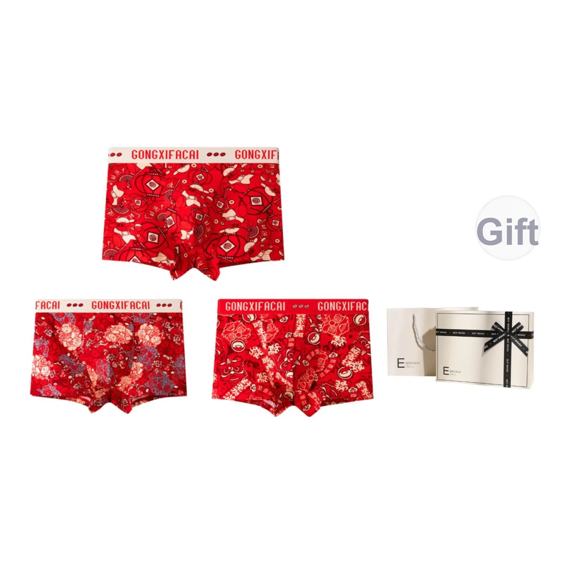 Inside the orange Нижнее белье Men's Box 3 упаковки