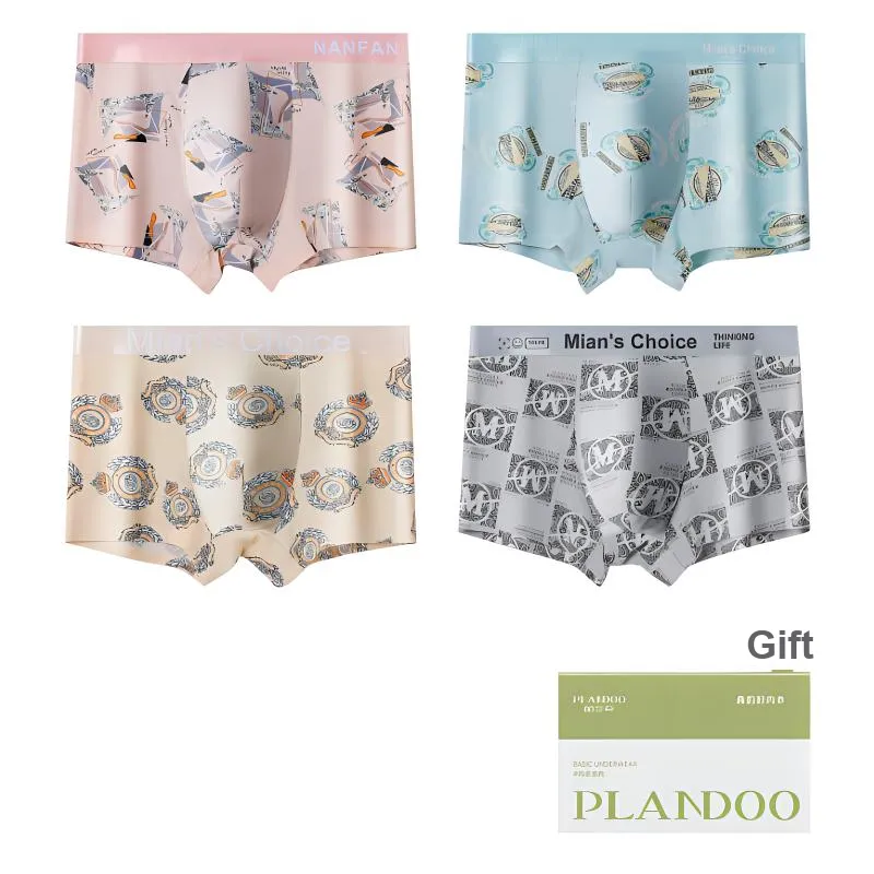 PLANDOO Underpants Men's 4 Pack-3