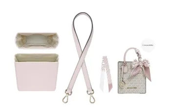 Lan Bao Fan Cow Leather Bag Accessory Transformation Accessories Women's Pink/Brown