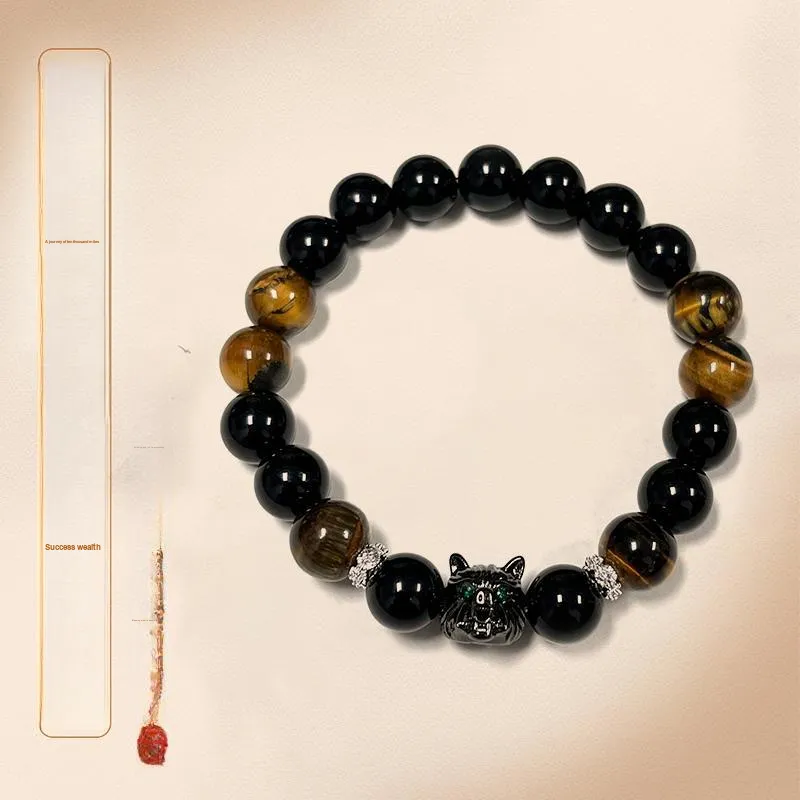 The Years Are Quiet Obsidian Bracelets Unisex-1