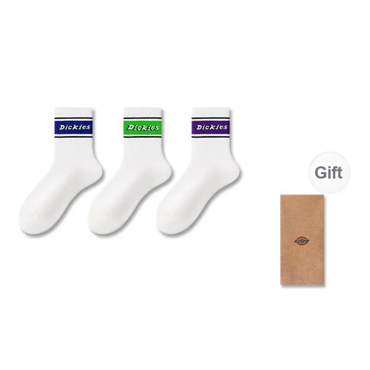 Dickies Fashionable Comfortable Moisture-Wicking Breathable Fall And Winter Crew Socks Unisex-0