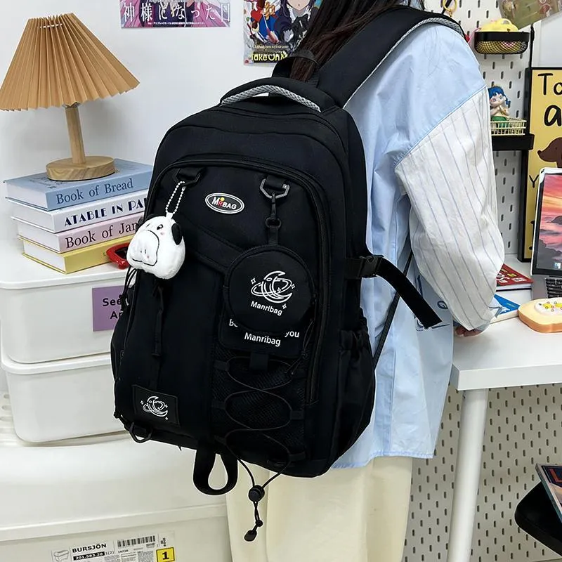 ZOGA Oxford Backpack Unisex Black/White/Purple/Blue/Coffee-8