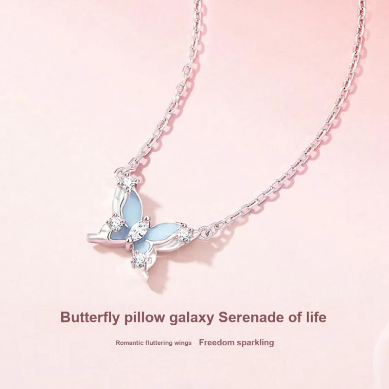 MINTLEAF S925 Silver Necklaces Women's Silver white Gift Box-6