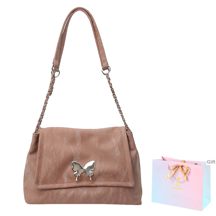 SUPERCUTE PU Shoulder Bag Women's Silver/White/Black/Pink-25