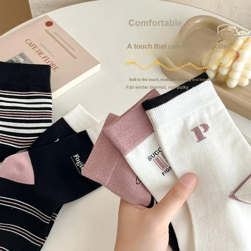 Lan Miao Mid Calf Socks Women's 10 Pack-10