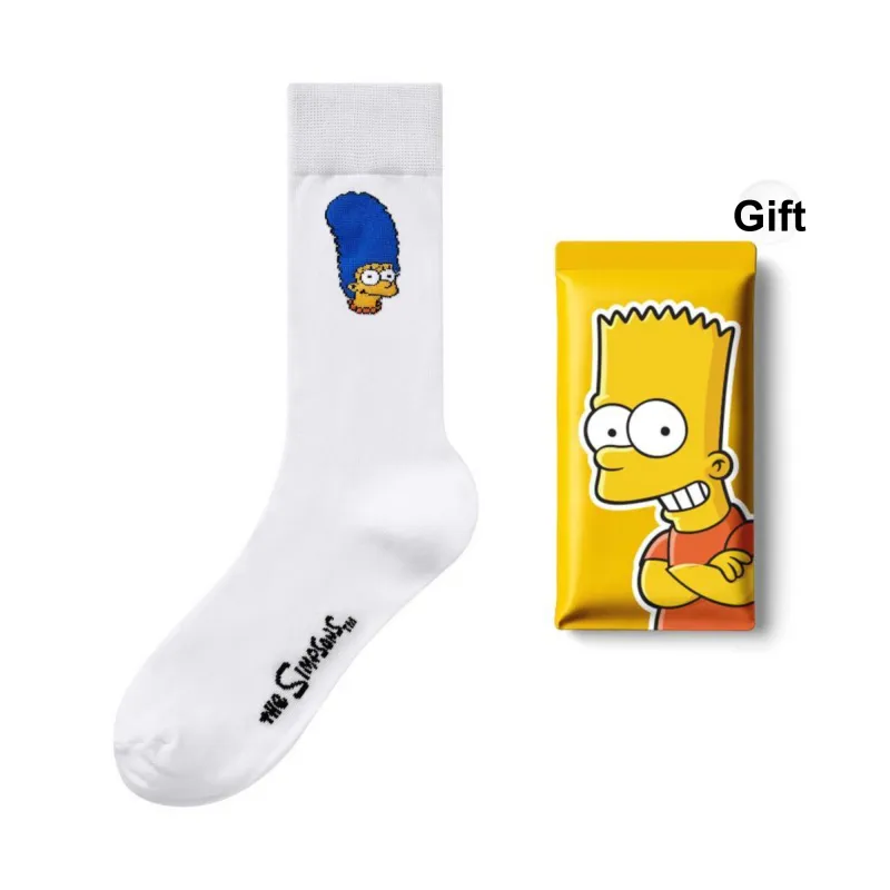 The Simpsons Mid Calf Socks Unisex 1 Pack Shopping Bag-6