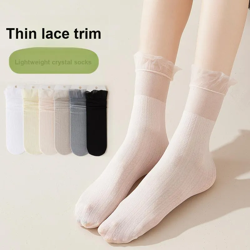 Lan Miao Mid Calf Socks Women's Shopping Bag Combo Set-1