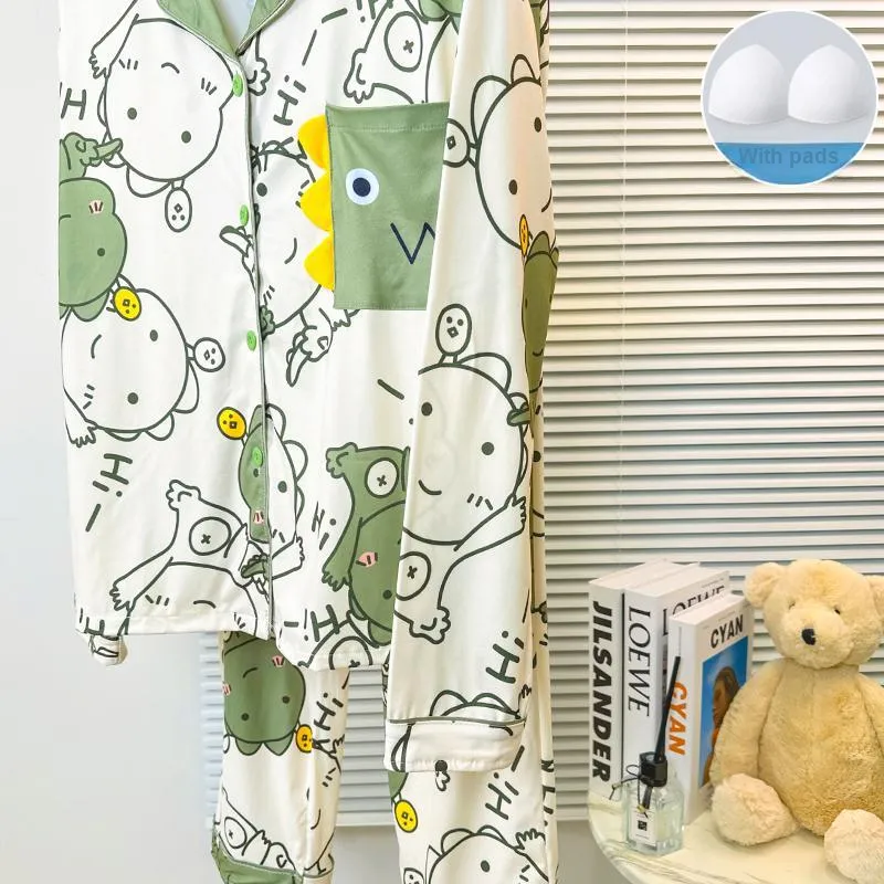 Sleeping Beauty Pajama Set Women's Green-4