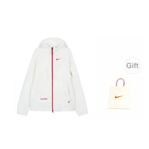 Nike Jackets Men Sail White Jackets+Gift Bag