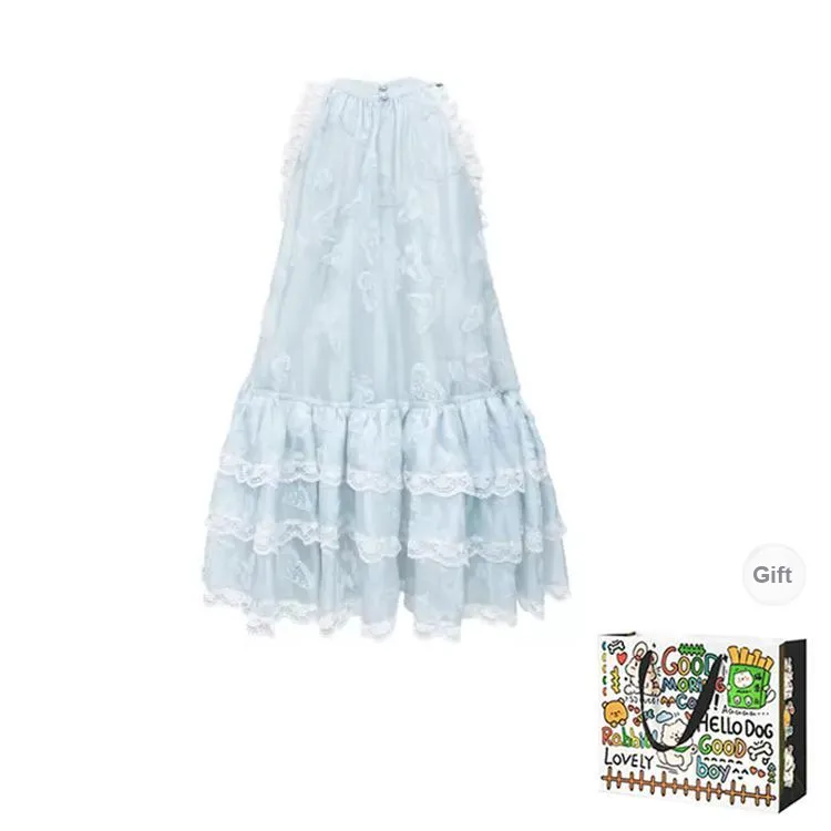 HAPG Slip Dresses Women's Blue-1