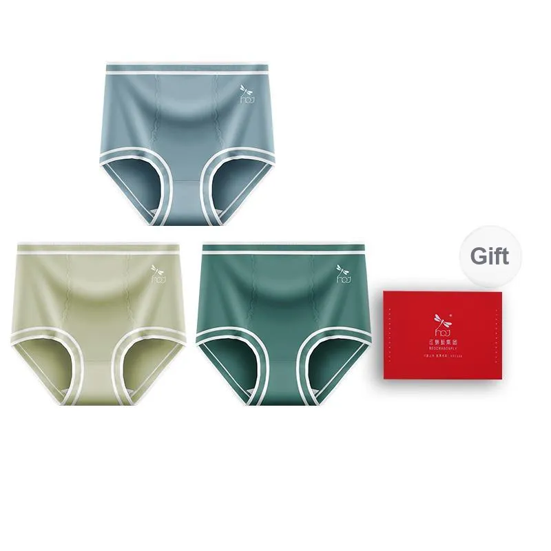 RED DRAGONFLY Cotton Panties Women's 3 Pack Gift Box Set-10