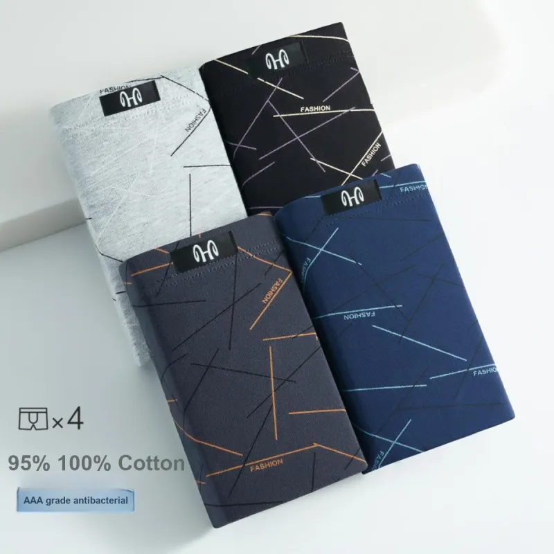 H YXIANG Underpants Men's 4 Pack-3