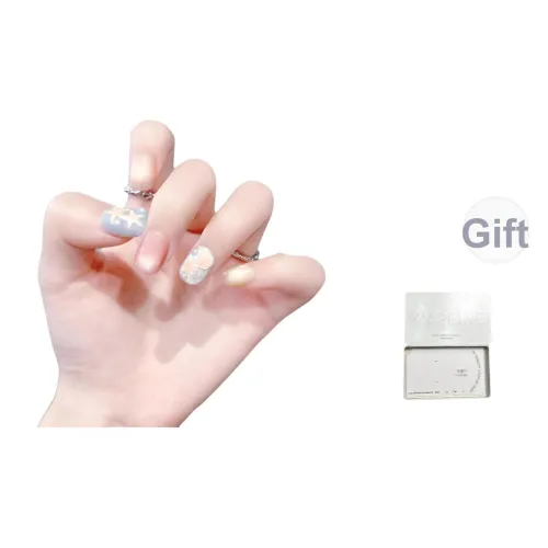 K'APEINE UNDERWATER Мир Handcrafted False Nail Art Квадрат And Круглый Укороченный Смешанный цвет Однотонный Мультяшный