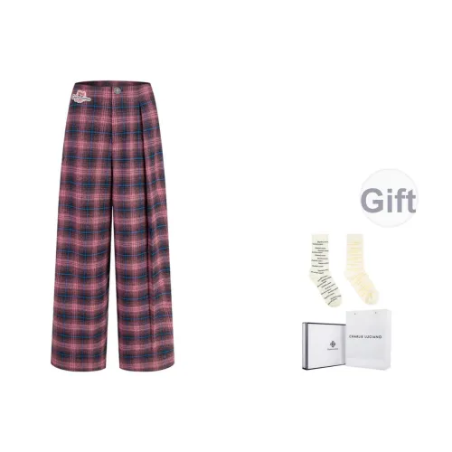 Charlie Luciano Повседневные брюки Унисекс Розовый Черный