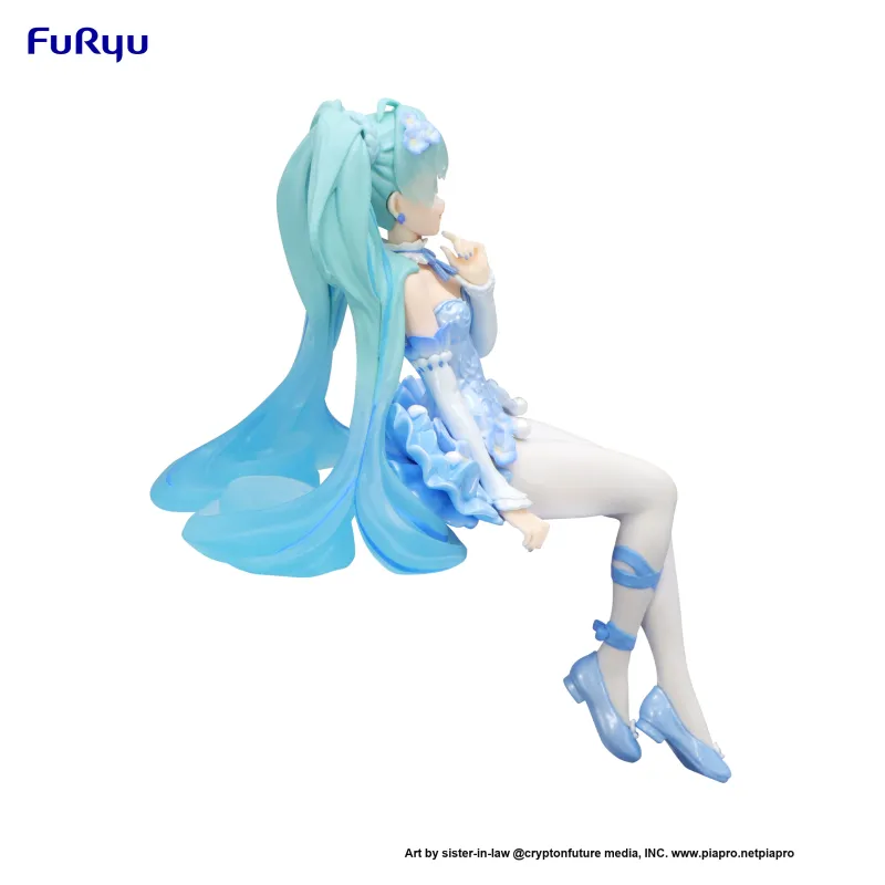 FURYU Hatsune Miku Bubble Pressed Surface Pink Butterfly Fairy, Blue Version Figure Bonus Gifts-3