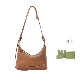 VANESSA HOGAN Top Grain Vegetable Tanned Cow Leather Shoulder Bag Small Size Women's Cocoa Red/Brown/Obsidian Black