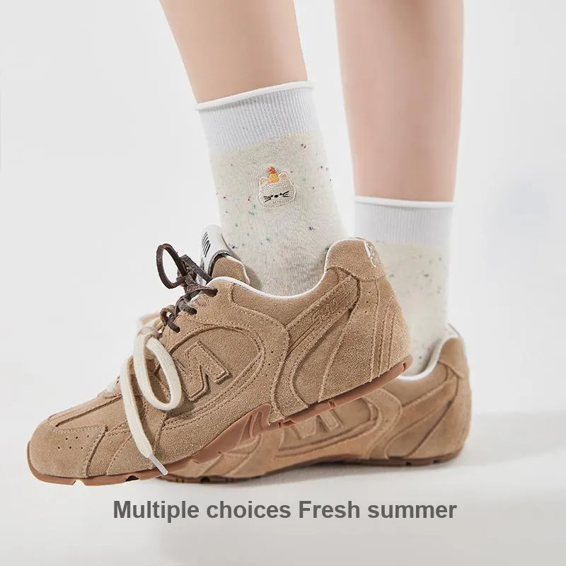 JIAZINI Mid Calf Socks Women's 3 Pack-13