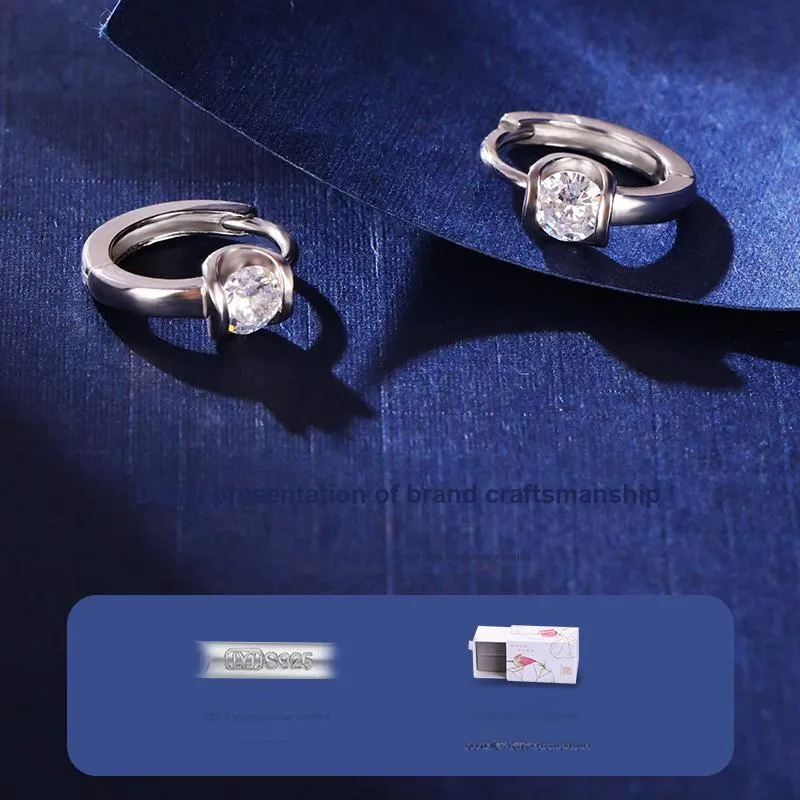 LAOYINJIANG S925 Silver Hoop Earrings Women's-2