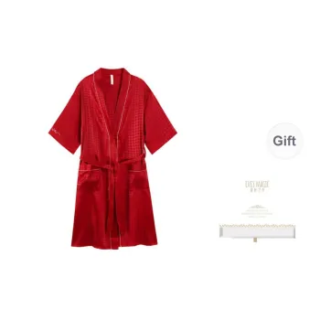 XIA.WA.ZHI.XIU Nightgown Women's Gift Box Set Red