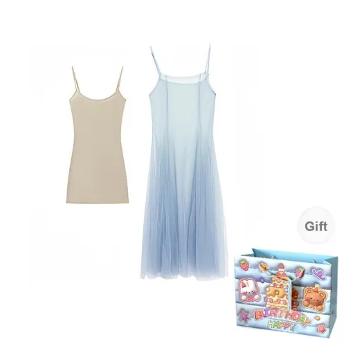 QUIET ANGEL Slip Dresses Women's Light Blue Shopping Bag