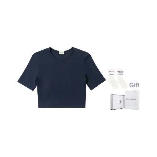 Charlie Luciano Топ Женский Темно-синий