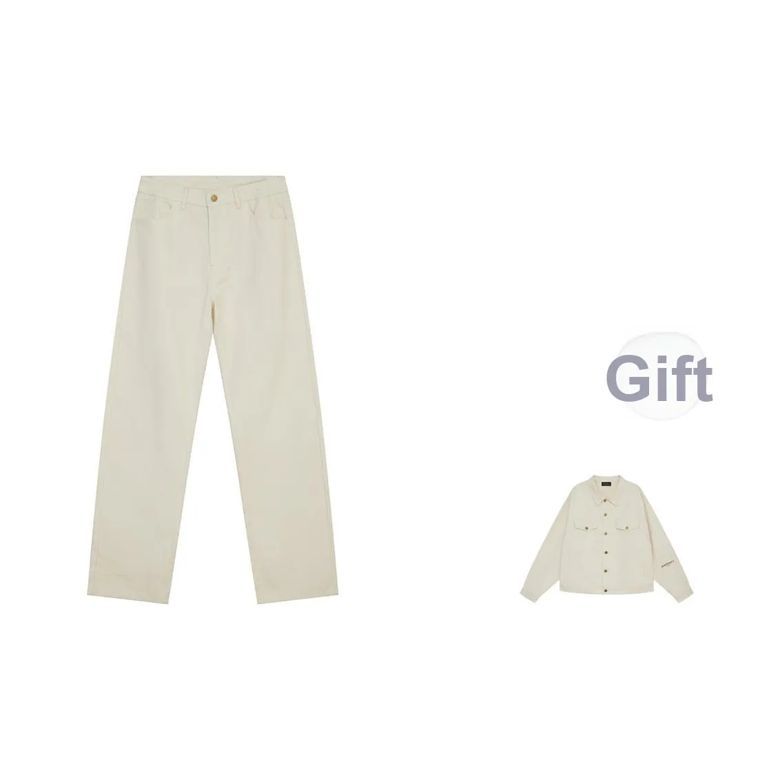 INNERSECT FW24 Джинсы Унисекс Экрю