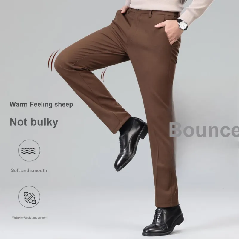 Red bean Suit Trousers Men-13