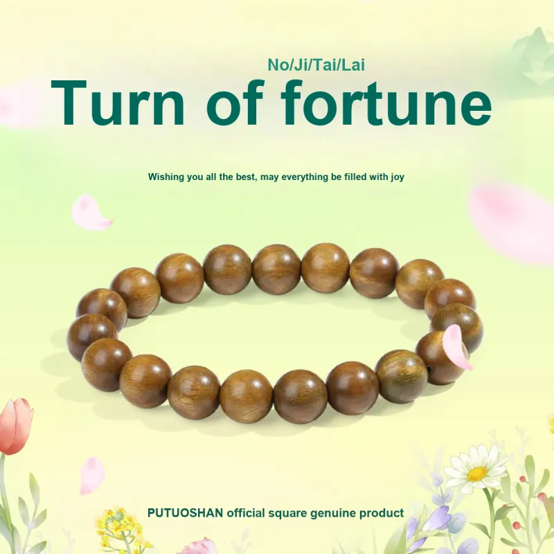 PUTUOSHANWENCHUANG Sandalwood Bracelets Unisex-6