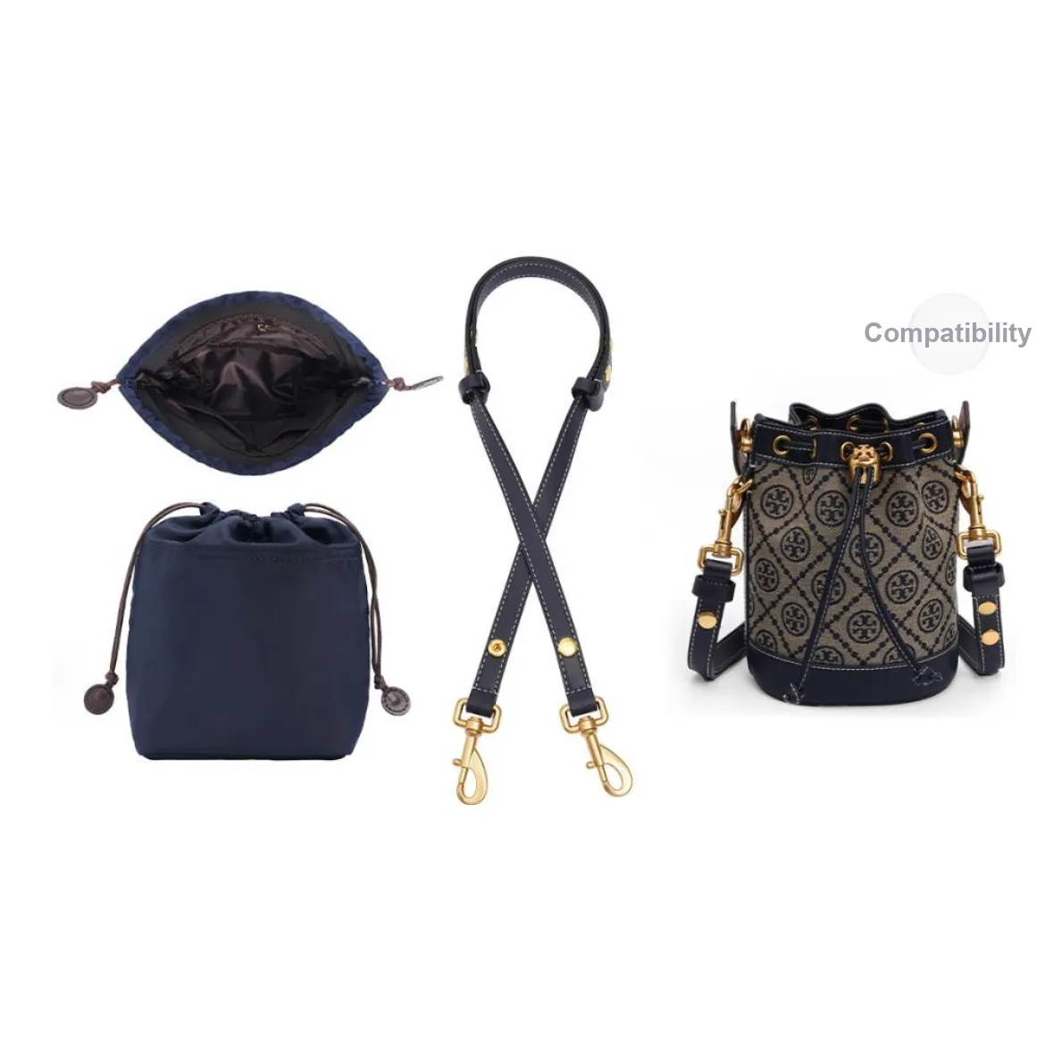 GUYI Нейлоновая сумка аксессуар женский синий