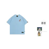 베이비 블루 12개 아이스크림 큐트 고스트 반팔