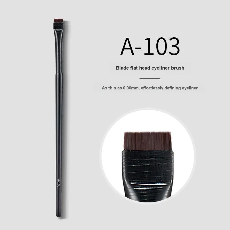 GECOMO Blade Angled Tip Eyebrow Brush+Oil Absorbing Paper Combination, Built in Mirror Powder Puff, Makeup Tool-8