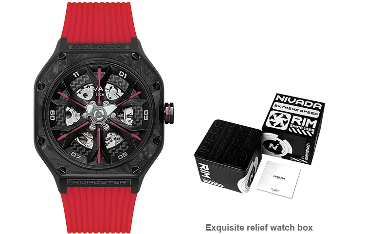 NIVADA Supercar Mechanical Movement Unisex Watch Black Dial N936201215022-1