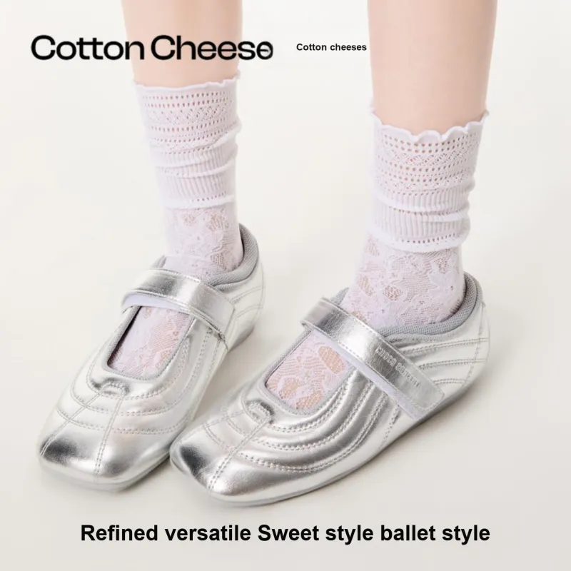 COTTON CHEESE Mid Calf Socks Women's Box 3 Pack-4