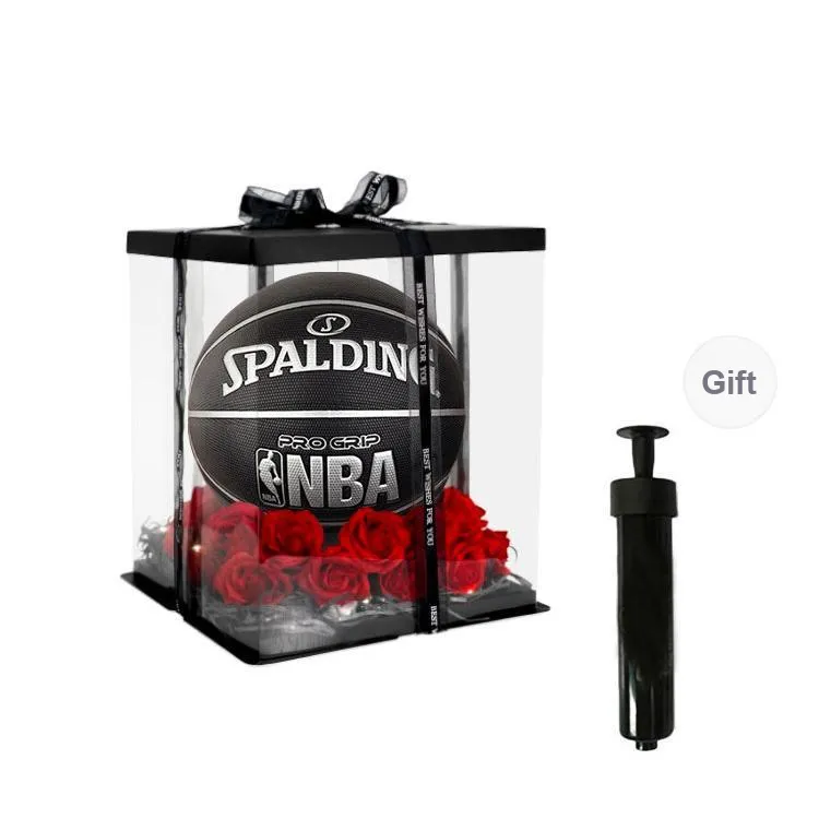 SPALDING x NBA PRO GRIP Series PU Basketball Black Size 7 Training Unisex-10
