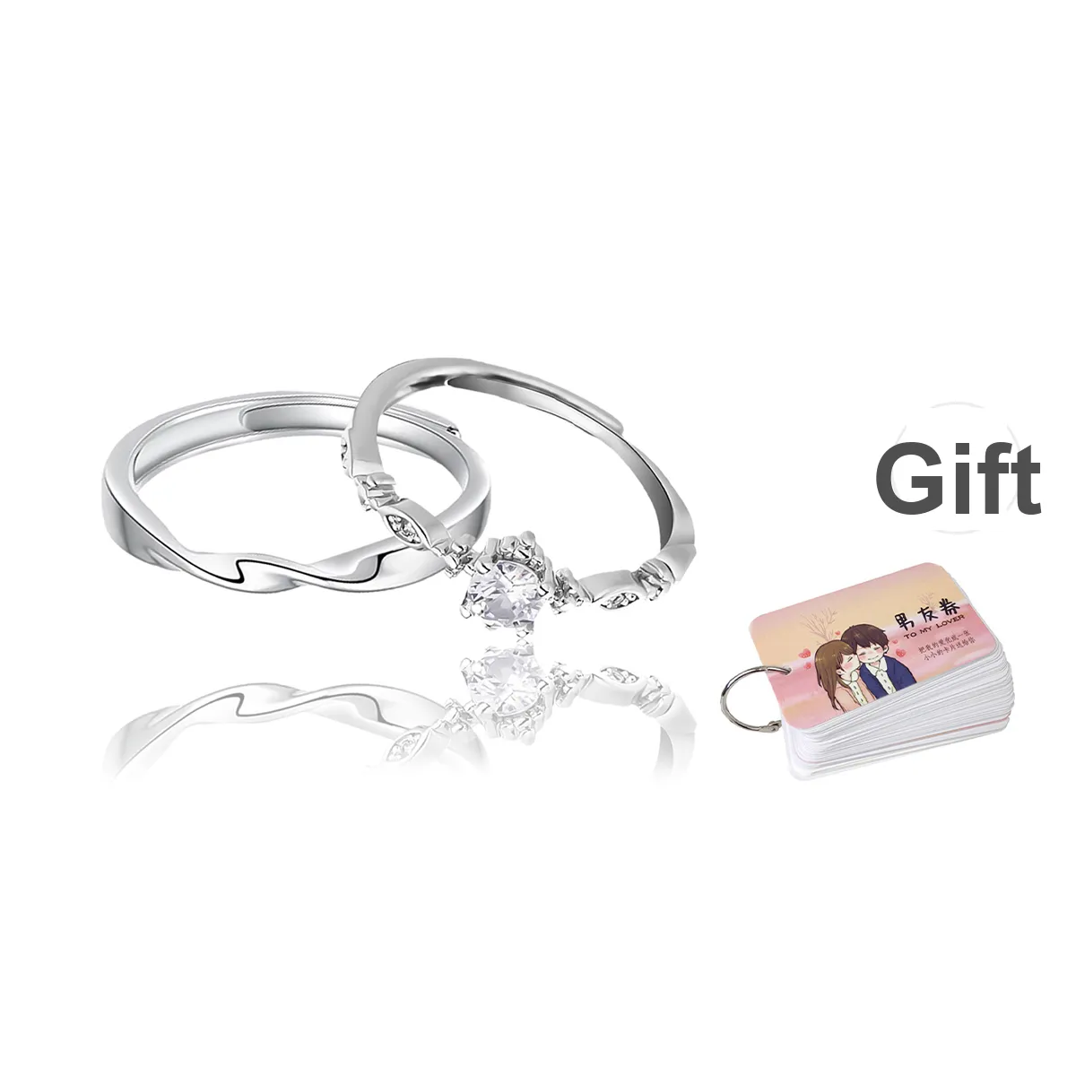 MAGICPOLE Sterling Silver Rings Unisex Confession Anniversary Gift