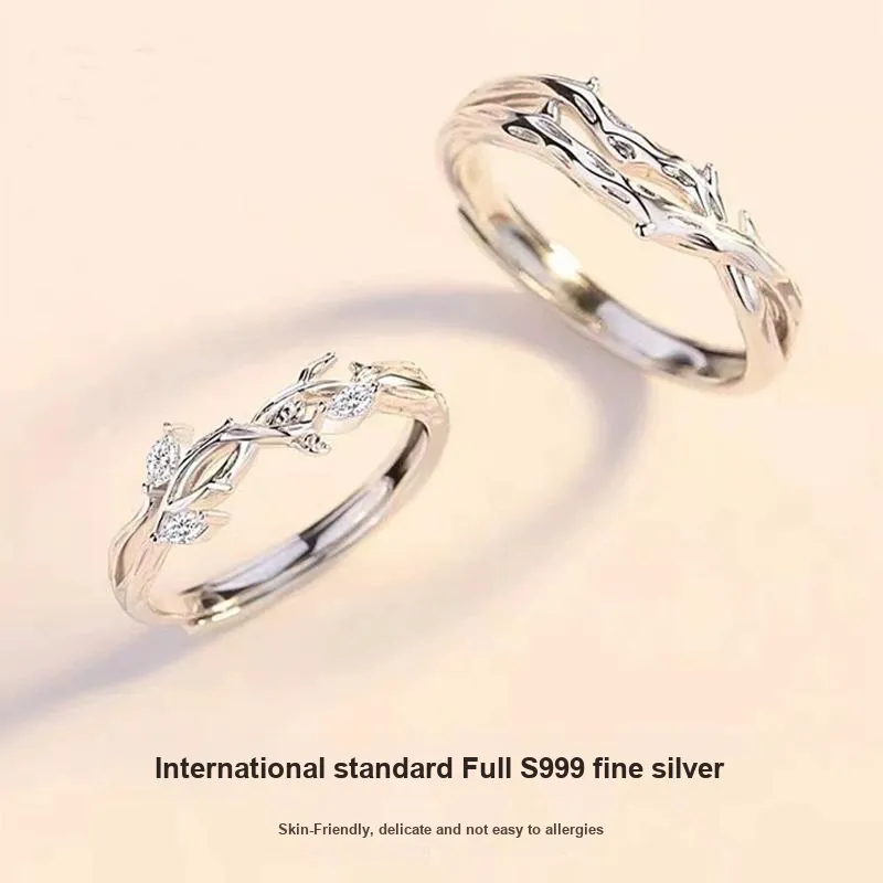 MISS TOOYA S999 Fine Silver Rings Unisex-2