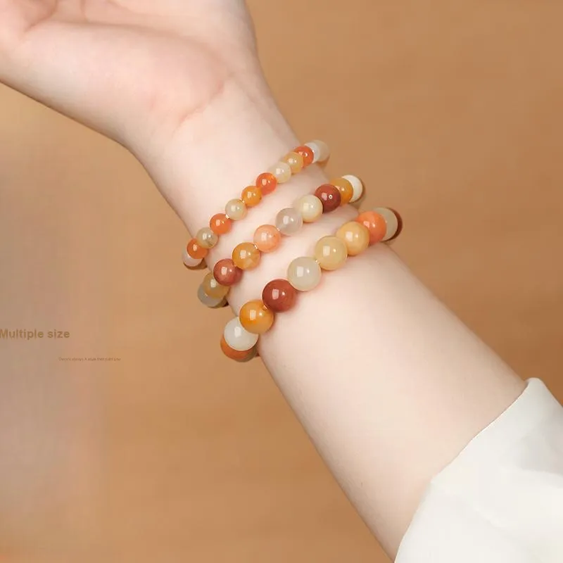 Xiang Yin Golden Silk Jade Bracelets Unisex-1