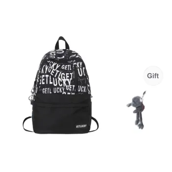 BRABOSTON Nylon Backpack Unisex Blue/Black White/Black/White