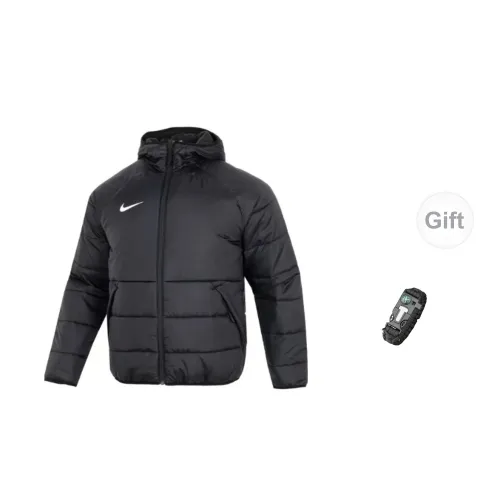 Nike Puffer Jackets Men Black Puffer Jackets With Free Wristband