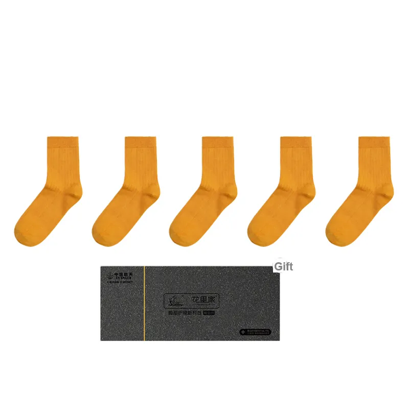Flowers In The House Mid Calf Socks Unisex 5 Pack-14