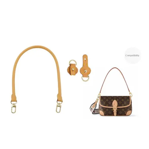 Cow Leather Bag Shoulder Strap Women's Beeswax Color